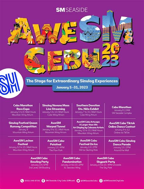 Your guide to SM Seaside’s grand Sinulog 2023 events and activities.